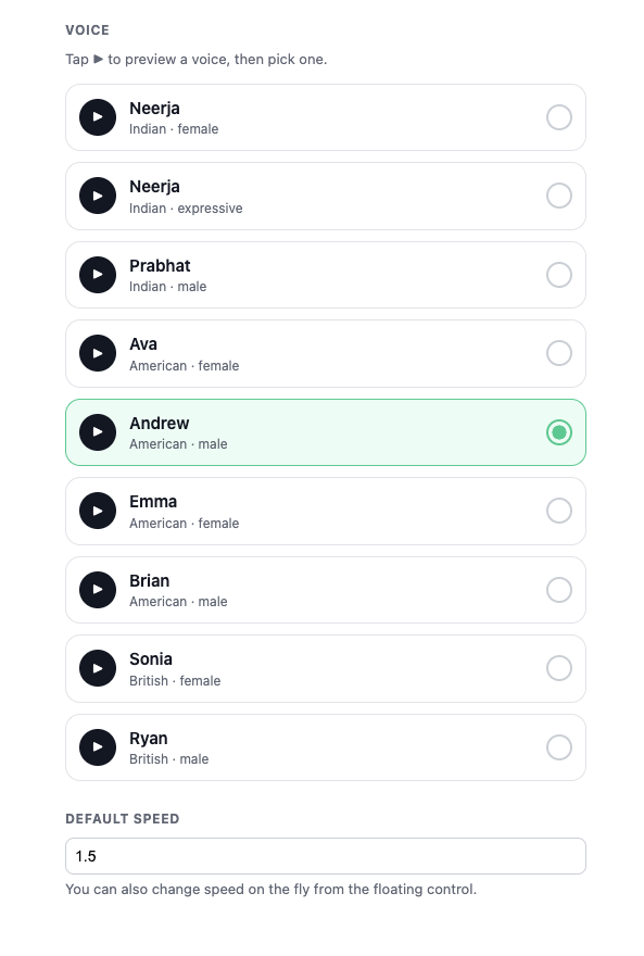 FreeSpeechify screenshot